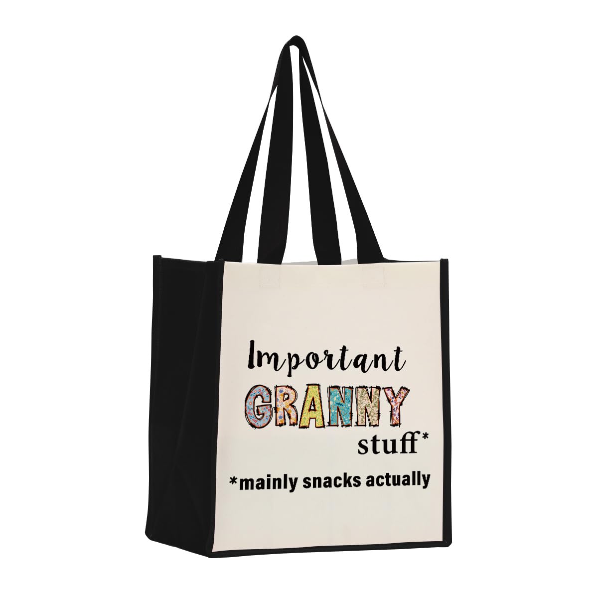 Henhesaha Grandma Gifts Stuff Canvas Tote Bag Mothers Christmas Birthday Gifts for Grandmother Tote Bag for Women Beach Bag
