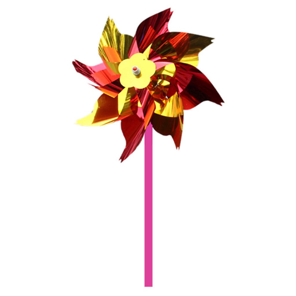 TTTLLNN 20PCS Pinwheel Kits Colorful Windmills Girls Toy Accessories Interactive for Role for Play Garden D