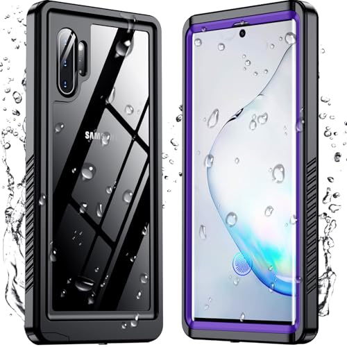 Coque étanche Samsung Note 10 Plus antichoc antichute intégrale solide robuste violette