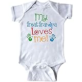 inktastic My Great Grandpa Loves Me Gift Infant Creeper Newborn White 2fc0b