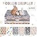 HOBBTREE 6 Pack Guinea Pig Cage Liner, Washable Guinea Pig Fleece Blankets Beding Accessories, Flannel Throw Warm Sleep Mat, Pet Pee Pads for Small Animal Hamster Rabbit Puppy Cat (30x20 Inch)