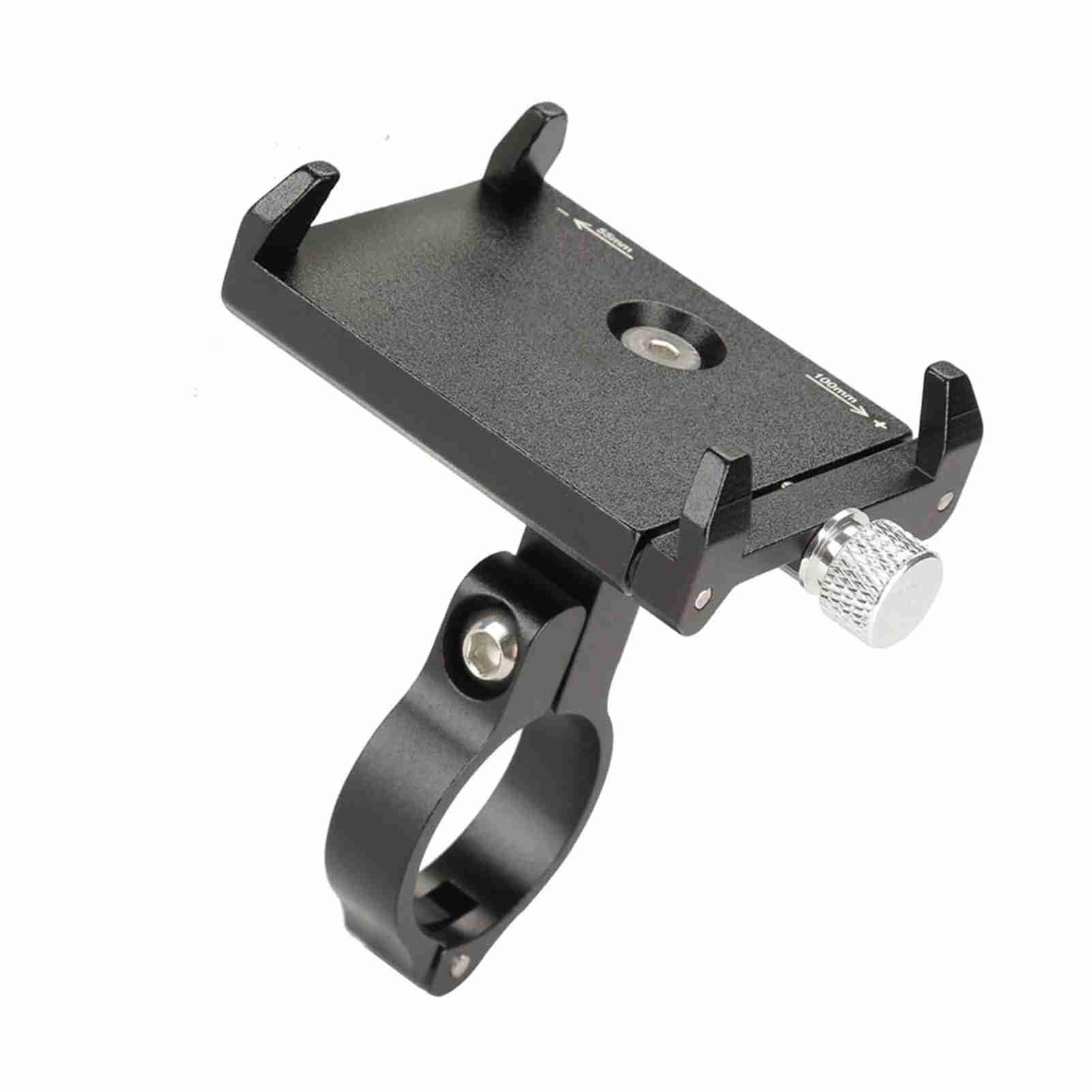 Yctze Porta Telefono in Alluminio per Bicicletta, Supporto Regolabile, | Supporto base in alluminio CNC, cuscinetti antiurto, per smartphone da 3,5-6,2 pollici