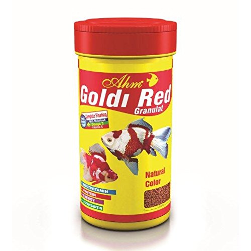 AHM Goldi Red Granulat 500ml 220g Aquarium Fish Food Amazon.in Pet