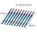 SainSmart Genmitsu 10Pcs Nano Blue Coat Flat Nose End Mill CNC Router Bits, 1/8