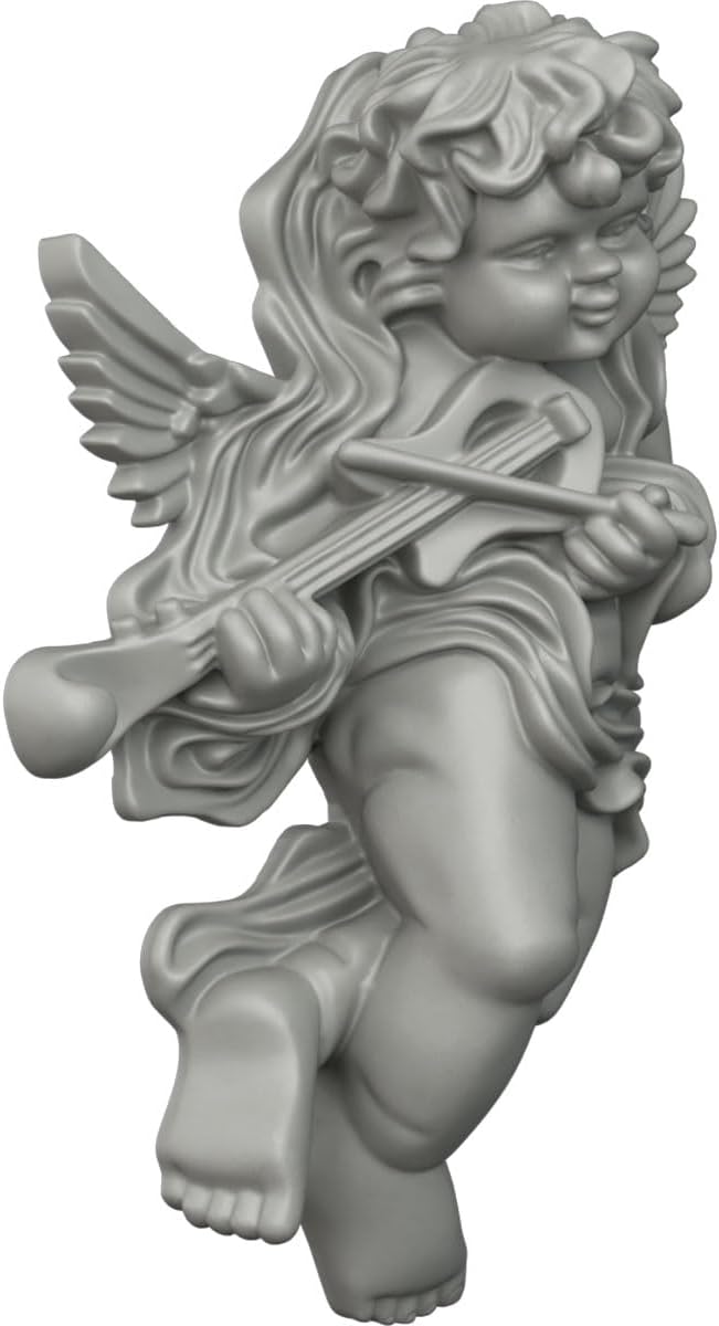 Ekena Millwork ONL12X17X06AN-L Classic Angel, LeftUrethane Onlays, 11 7/8"W x 17 3/8"H x 5 1/2"P, Primed