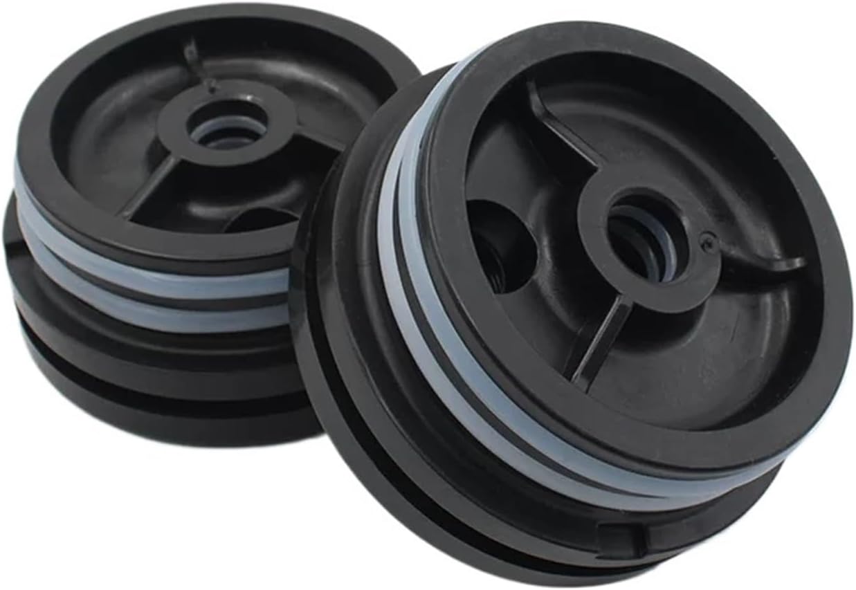 2 Pcs 4040 Membrane Housing End Caps - 4-inch Reverse Osmosis 4021 Membrane Housing Plugs/Sealing Caps - Universal ABS Water Treatment Accessories