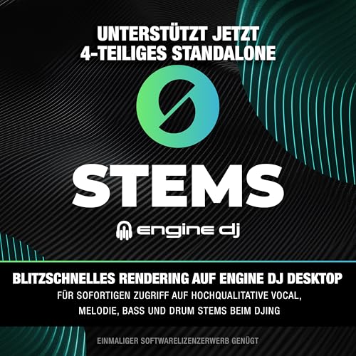 Numark Mixstream Pro+ DJ-Controller mit Stem-Trennung, 2 Decks, WLAN-Streaming, Mixer, 7 Zoll Touchscreen, Lautsprechern, kompatibel mit Serato und Virtual DJ