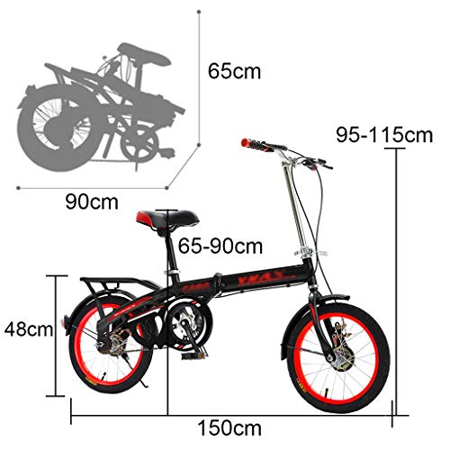 20 Inch Vouwfietsen, 6 Versnellingen Lichtgewicht Opvouwbare Fiets voor Heren Dames, Spatborden voor en Achter, Antislip… - Afbeelding 8