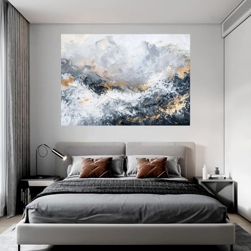 Impression sur toile peinture abstraite WODJEM déco murale 60x80 - 3