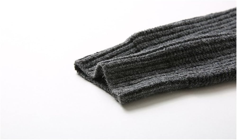 Men's Winter Warm Cardigan Coat Long Sleeve V-Neck Solid Single Breasted Kintted Sweater