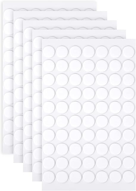 OFFCUP Double Sided Transparent Putty, 350pcs Double Sided Sticky Pads, 10mm Transparent Double-Sided Tape Double Sided Adhesive Dots Clear Sticky Dots for Photos Wall, Posters, Kitchen, Party