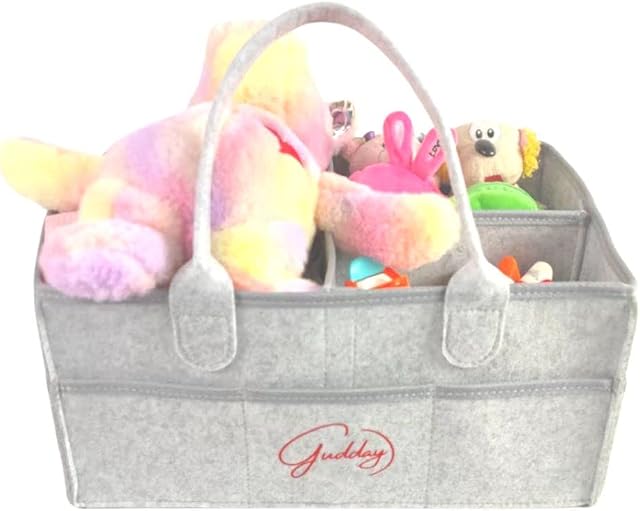 GUDDAY Diaper Caddy, Nappy Caddy organizer, Baby Organizer, Nursery Storage Bin and Car Organizer for Diapers