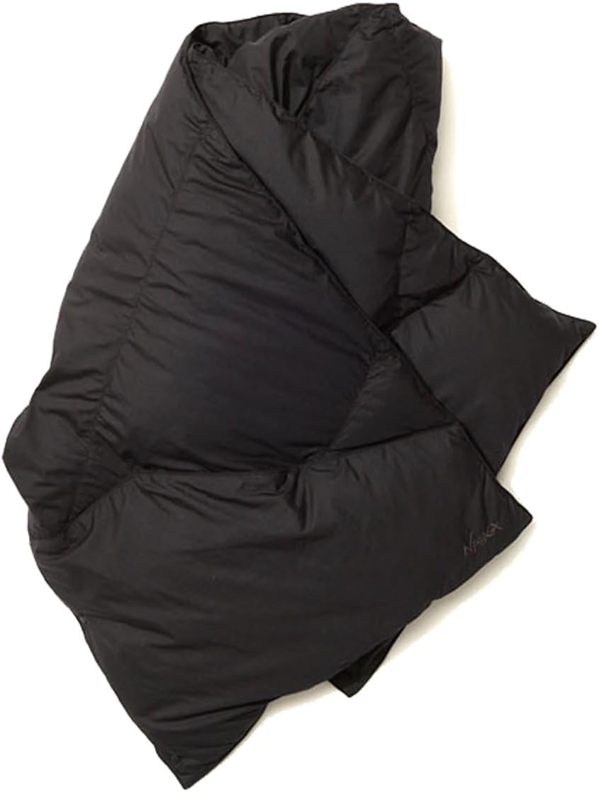 NANGA ダウンポンチョマフラー 黒 ブラック フリーサイズ NANGA（ナンガ） ダウン マフラー ストール ダウンポンチョマフラー