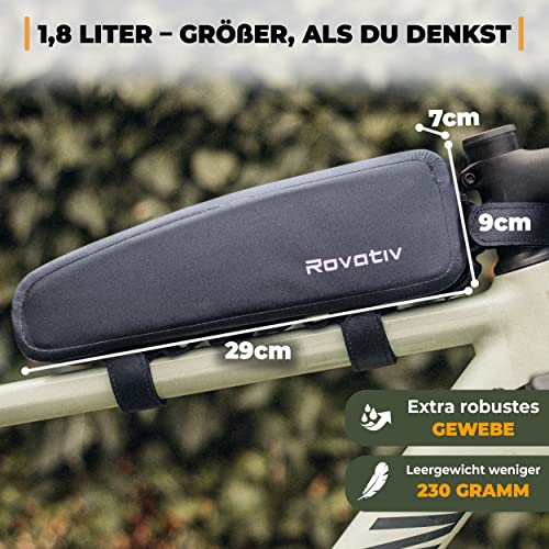 Oberrohrtasche für Rennrad und Gravelbike von Rovativ