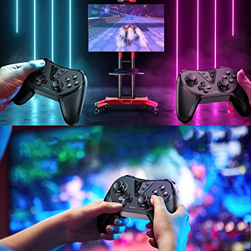 Soukeyhh Switch Controllers，Wireless Pro Controller For Switch/Switch Lite/Switch Oled, Switch Remote Gamepad With Joystick, Adjustable Turbo Vibration With Programmable Function （Black） #TOP5