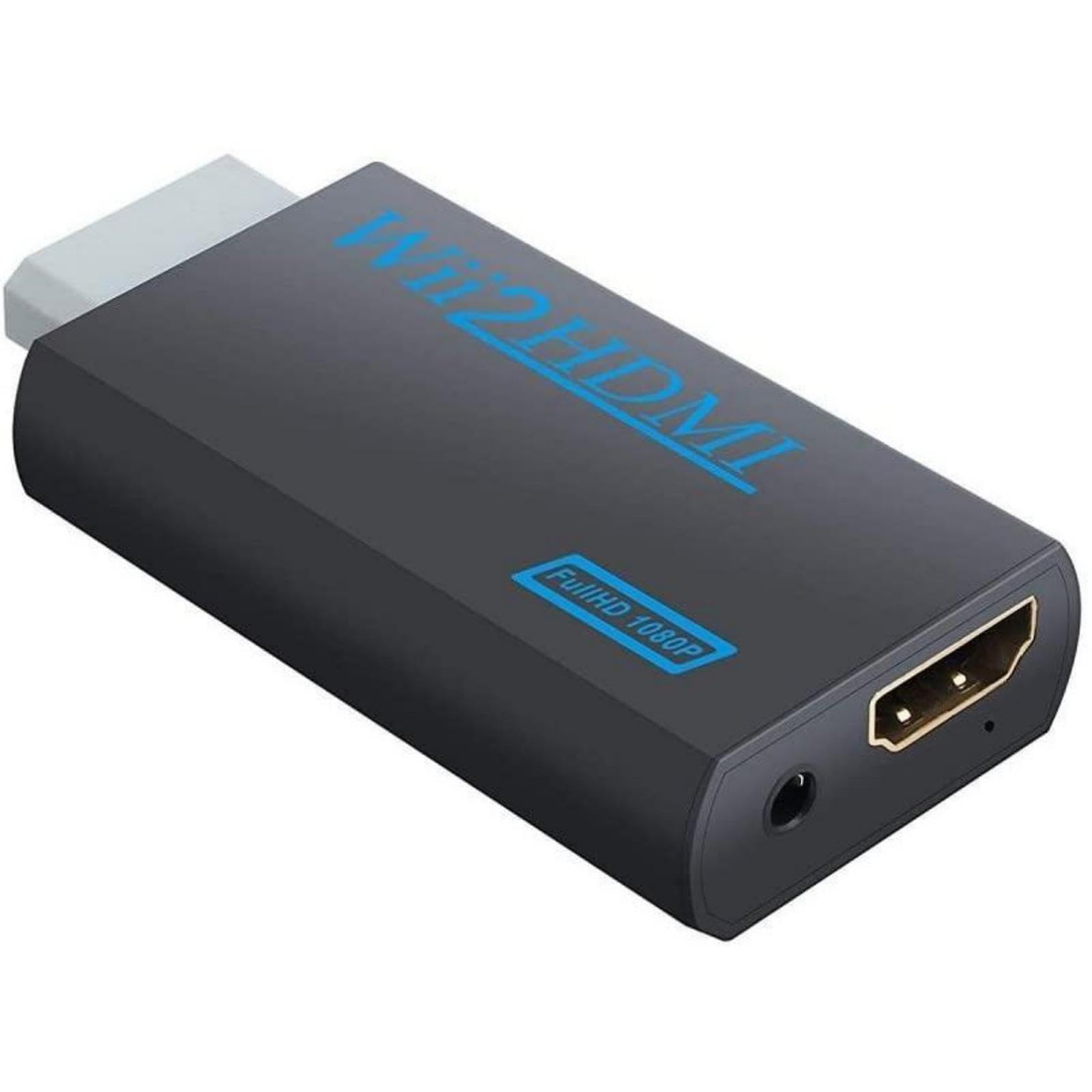 INF Wii to HDMI Converter 1080P for Full HD Device, Wii to HDMI 720/1080P HD Converter Adapter with 3.5 mm Audio Output, Wii to HDMI Converter for Wii