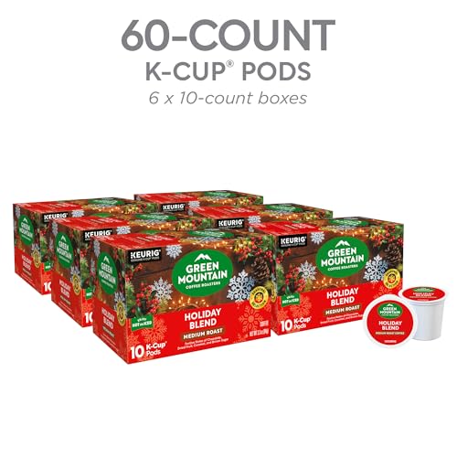 Image of Green Mountain Coffee Roasters, Holiday Blend Coffee, Keurig Single Serve K-Cup Pods, 60 count