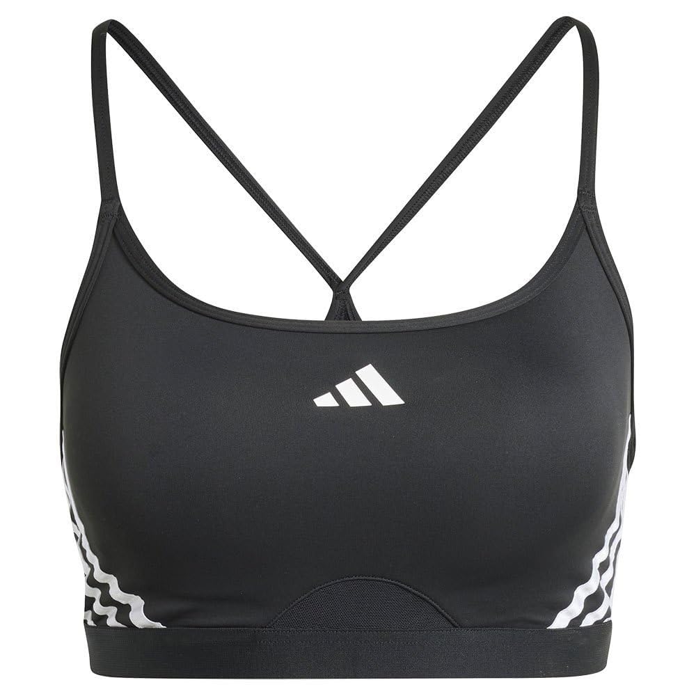 adidas Women's AeroReact Training Bra, Black, M