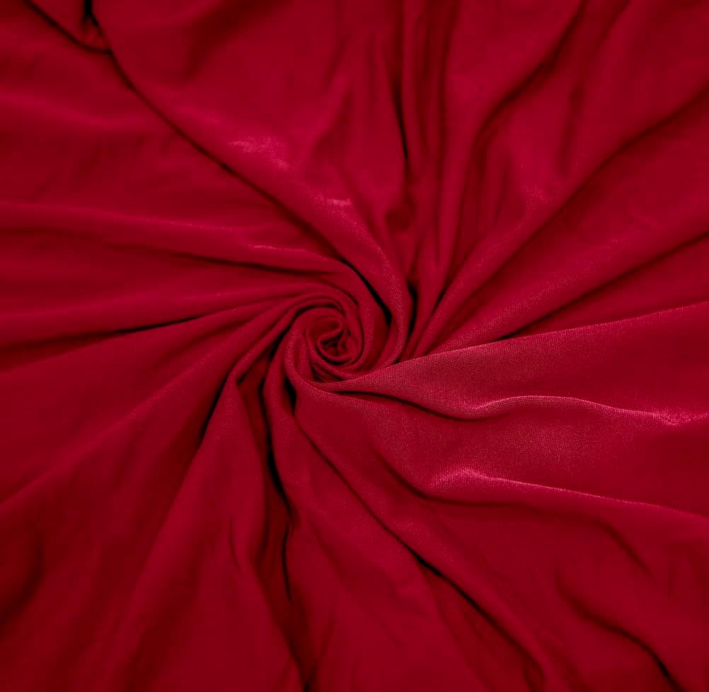 LIWLLIUA‎ 2/4/6 Pack Stretch Rectangular Bar Stool Covers, Washable Saddle Seat Slipcovers with Elastic Bands Soft Fabric Counter Stool Covers for Kitchen and Vanity Chairs,Red,6pcs