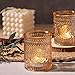 DARJEN Gold Votive Candle Holders Set of 36- Glass Candle Holders Bulk for Table Centerpiece, Tea Lights Candle Holders for Wedding Shower, Party, Home Decor