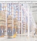 Ezcasch W3' X H6.67' Vinyl Strips 0.08 Inch Thickness, 6PCS Door PVC Strip Curtain Kit Clear Plastic Strips Freezer Curtains for or Winter, Freezer, Cooler, Warehouse Commercial Doors(36