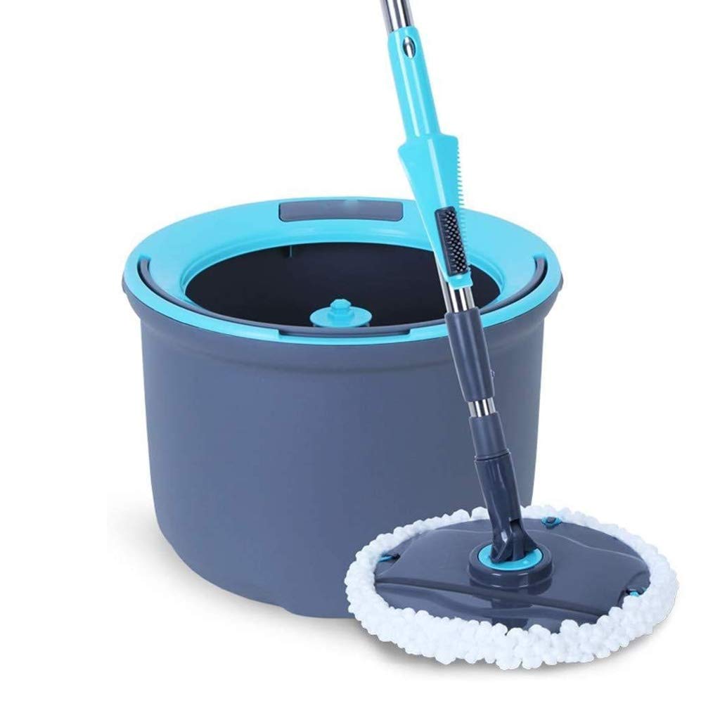 Secchio per mop Rotante per la casa con Sistema di strizzatura Detergente per Pavimenti asciutti e bagnati Mop per la Pulizia dei Pavimenti a Mani libere