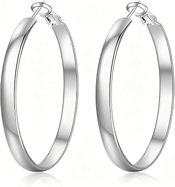 18K Gold Hoop Earrings For Women