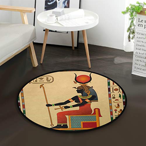 Mnsruu - Alfombra para sala de estar, dormitorio de 3 pies de diámetro, 92 cm