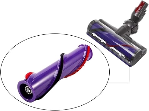 Supervac Dyson V10, V11 ile Uyumlu Turbo Başlık Fırçası, Çok Renkli