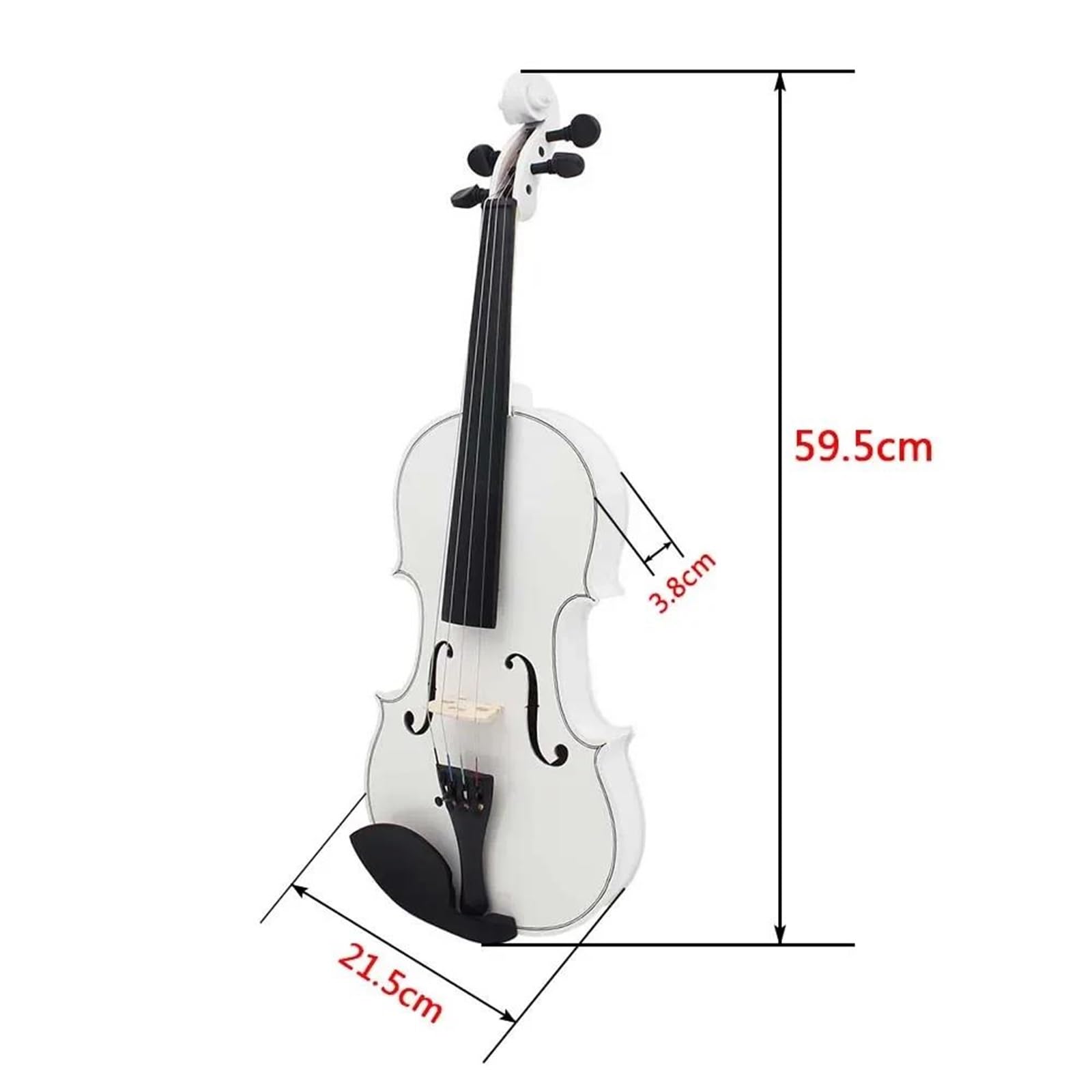 Violino Set Di Violini Per Strumenti A Corde Per Acustico 4/4 Per Principianti Professionisti Con Custodia Per Arco(Violin)