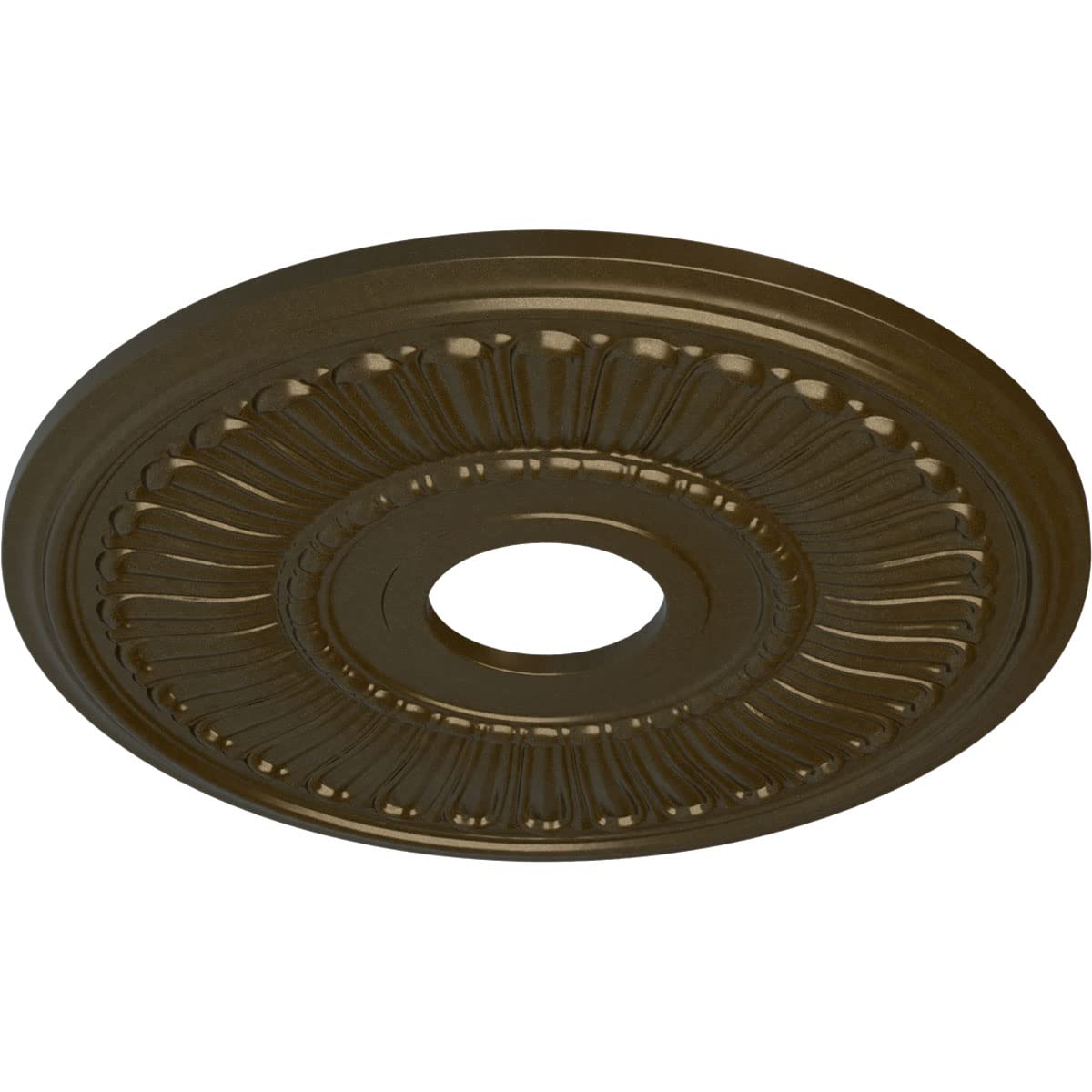 Ekena Millwork Melonie Ceiling Medallion, Brass — Amazon image 2