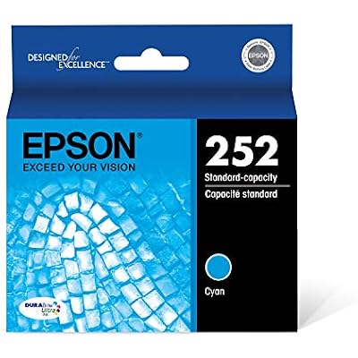 Epson T252 DURABrite Ultra T252 DURABrite Ultra Ink Standard Capacity Magenta Cartridge (T252320-S) for Select Workforce Printers T252 DURABrite Ultra Ink Standard Capacity