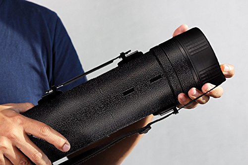 Expandable Poster Tube, Adjustable Water Resistant Case (30 to 49 in, Black)