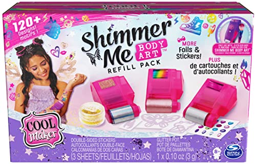 Cool Maker Shimmer Me Body Art - 120 Ontwerpen - Tijdelijke Tattoos - Navulset