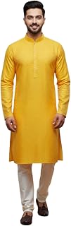 TATVIVAH Men's Jacquard Regular Fit Casual Mandarin Collar Ethnic Printed Long Regular Kurta Price In India