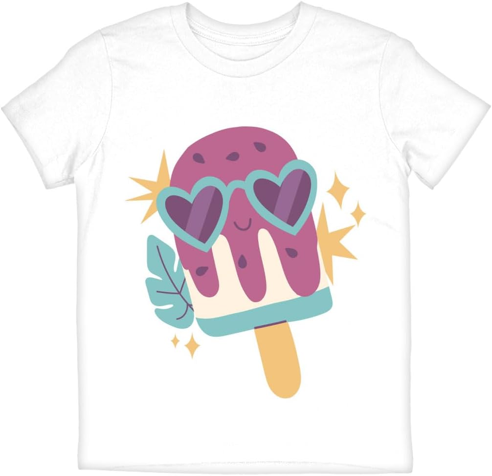 Cartoon Popsicle Kids' T-Shirt - Gifts for Ice Cream Lovers - Best Gifts