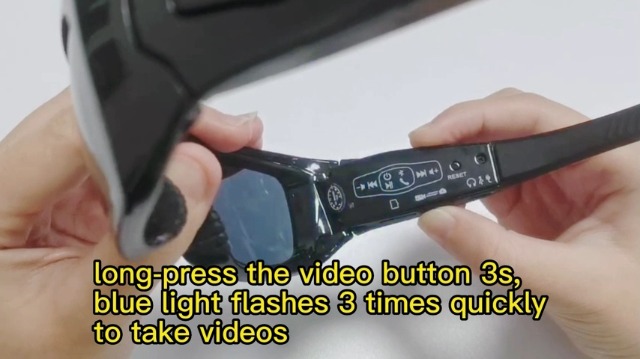 Eovas Camera Sunglasses Video Glasses Bluetooth miniatura 7