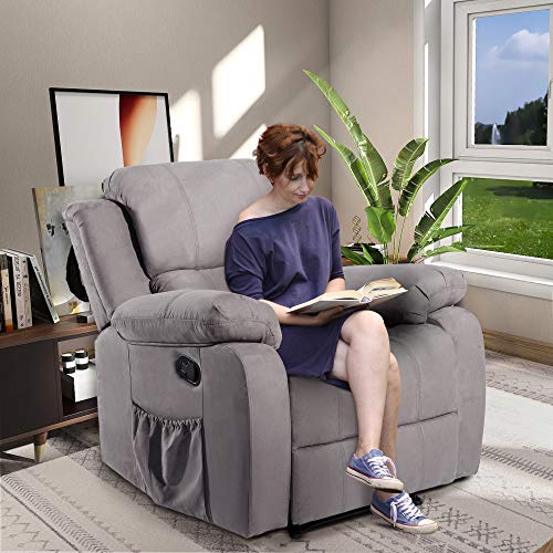 Massage Recliner Chair Heated Ergonomic Lounge with Remote Control