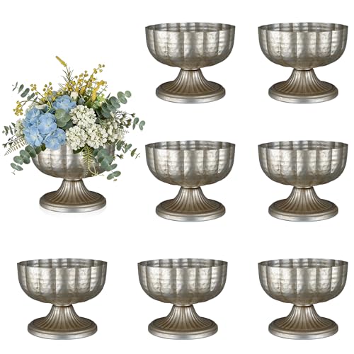 Retro Silver Vases for Centerpieces Set of 8 Silver...