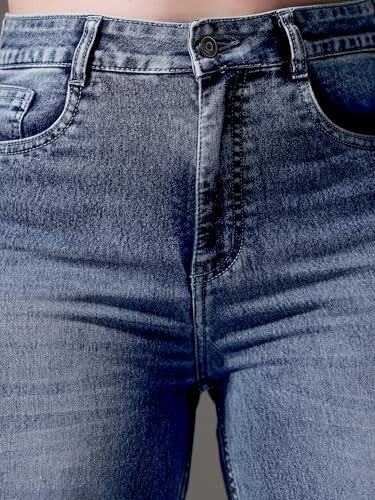 Image of Miss Chase A+ Women's Bootcut High Rise Regular-Length Stretchable Denim Shaping Jeans