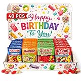 Mini Bags Happy Birthday Gift Set Sweets Gift Box Birthday Gifts For Men & Women 40 PC Tangfastic Starmix Candy Supermix
