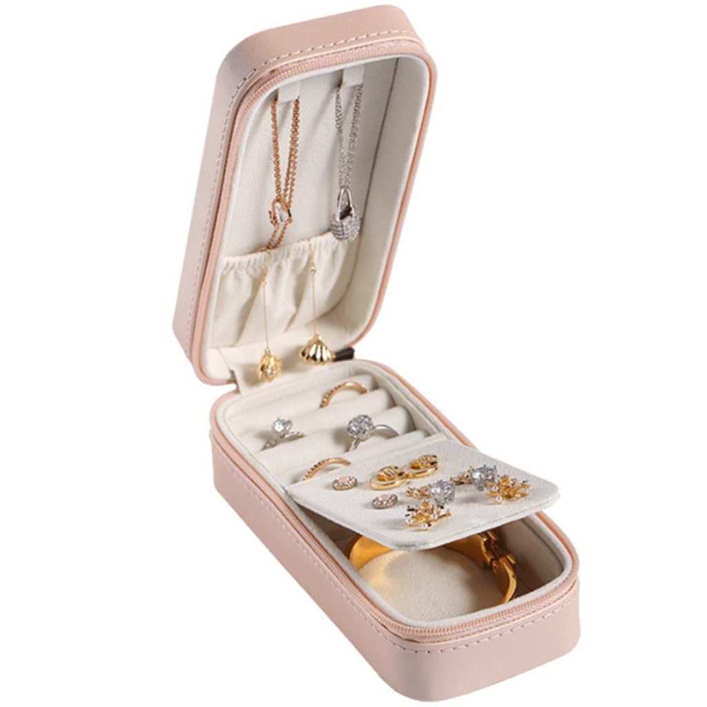 Caja de Almacenamiento de Joyas para Anillos, Pendientes y Collares. Soporte de exhibición para Mujer.