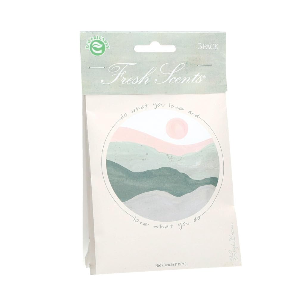 Willowbrook | Fresh Scents Scented Sachet Packet | Do What You Love | Air Freshener Bags for Drawers, Closets, Cars | 3 Pack | Long Lasting Home Fragrance