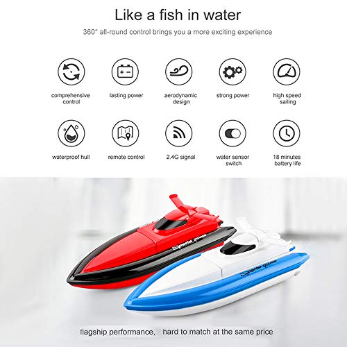 Homesen 800 Barcos de Controle Remoto 2.4G 20km/h RC Barco RC Brinquedo Presente para Crianças Adult