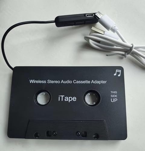 iTape Cassette Adapter Car Bluetooth Audio Receiver Work While Charging Support TF Card - Thumbnail 7