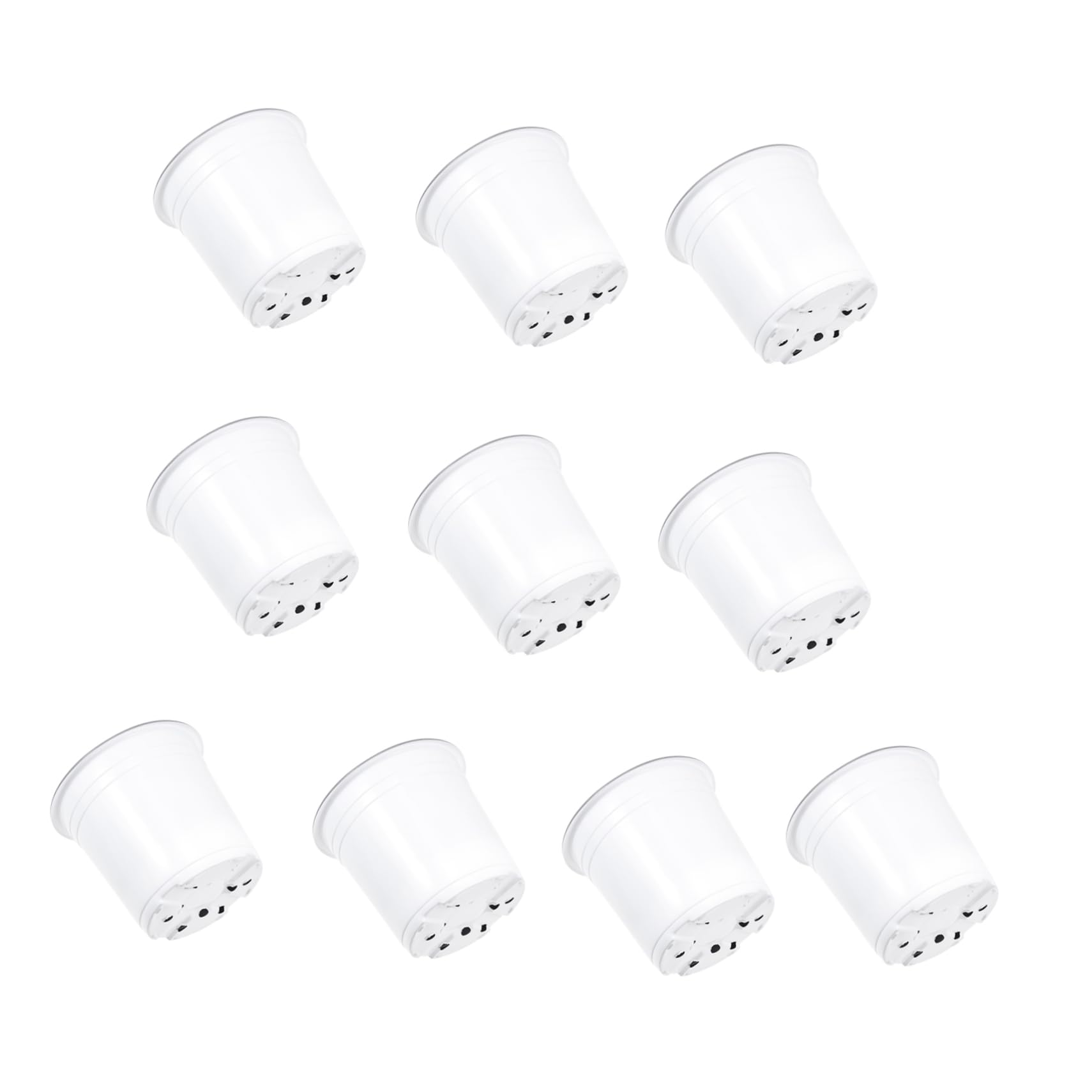 TOYANDONA 2 Set Vasi Per Piante Da Vasetti Per Germinazione Con Drenaggio Per Trapianti Materiale Resistente E Leggero Per Giardinaggio Indoor E Outdoor 10 Pezzi*2