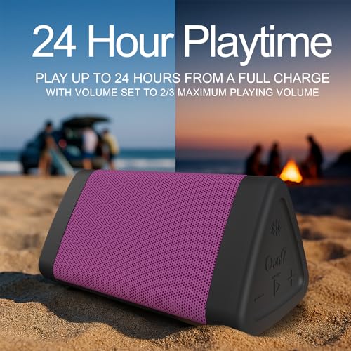 Image of OontZ Angle 3 (4th Gen) - Portable Bluetooth Speaker, 12W Stereo Sound, 24 Hour Playtime, Rich Bass, 100 Foot Wireless Range, Waterproof, Home, Outdoor, Travel, Great Gift (Pink)