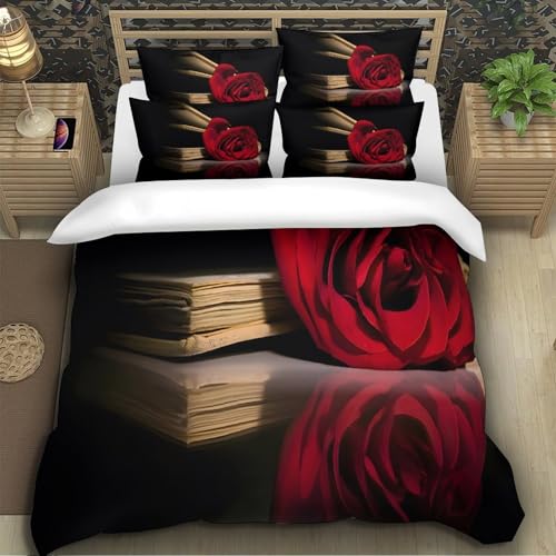 Parure de lit cœurs romantiques 200x200 microfbre