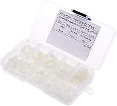 waves M3 3 mm Hexagonal Column White Nylon Hex Spacer Screw Set with Case 8 Types Total 180 Pieces