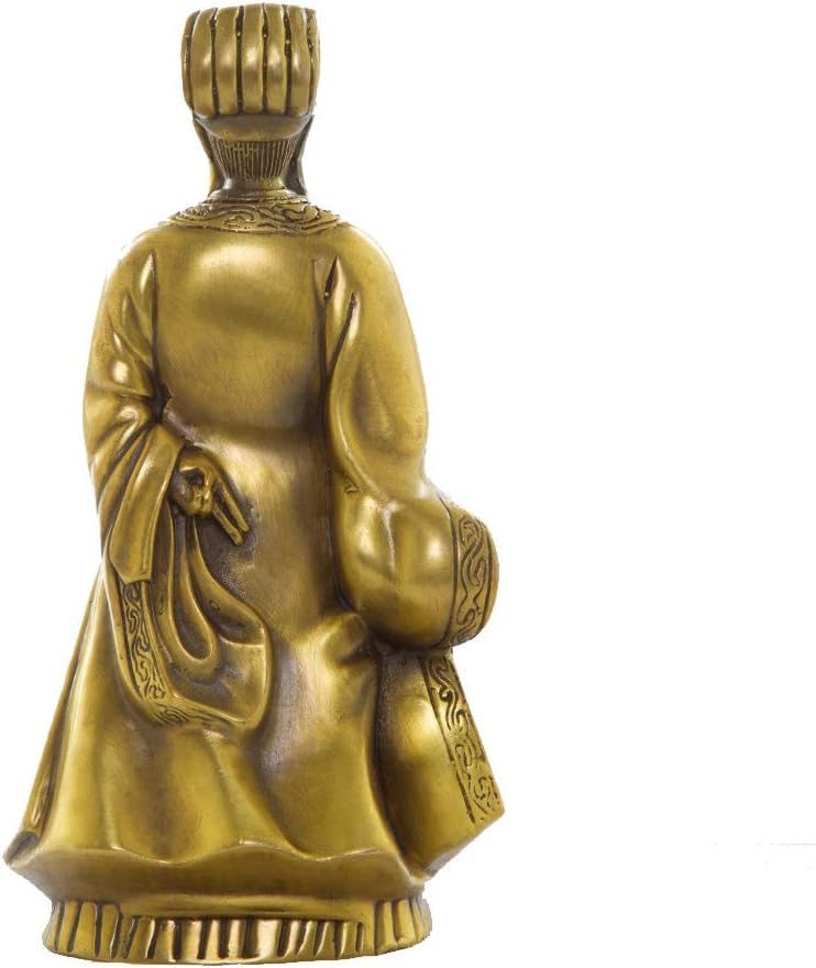 Amazon.co.jp: ZXKYLFFF 古代中国の知恵の人物像 真鍮 手作り 孔明
